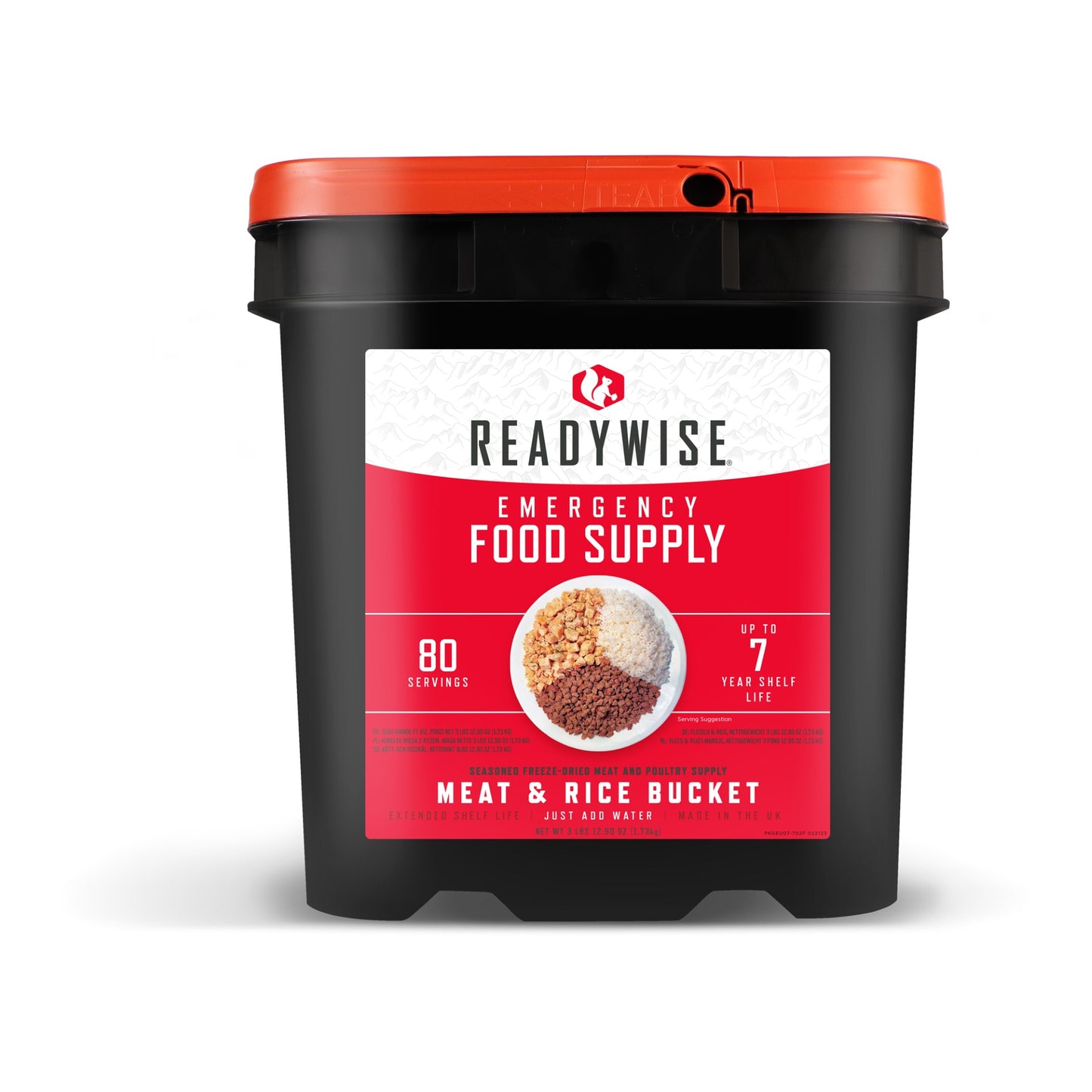 Seau Viande & Riz - 60 portions de viande + 20 riz