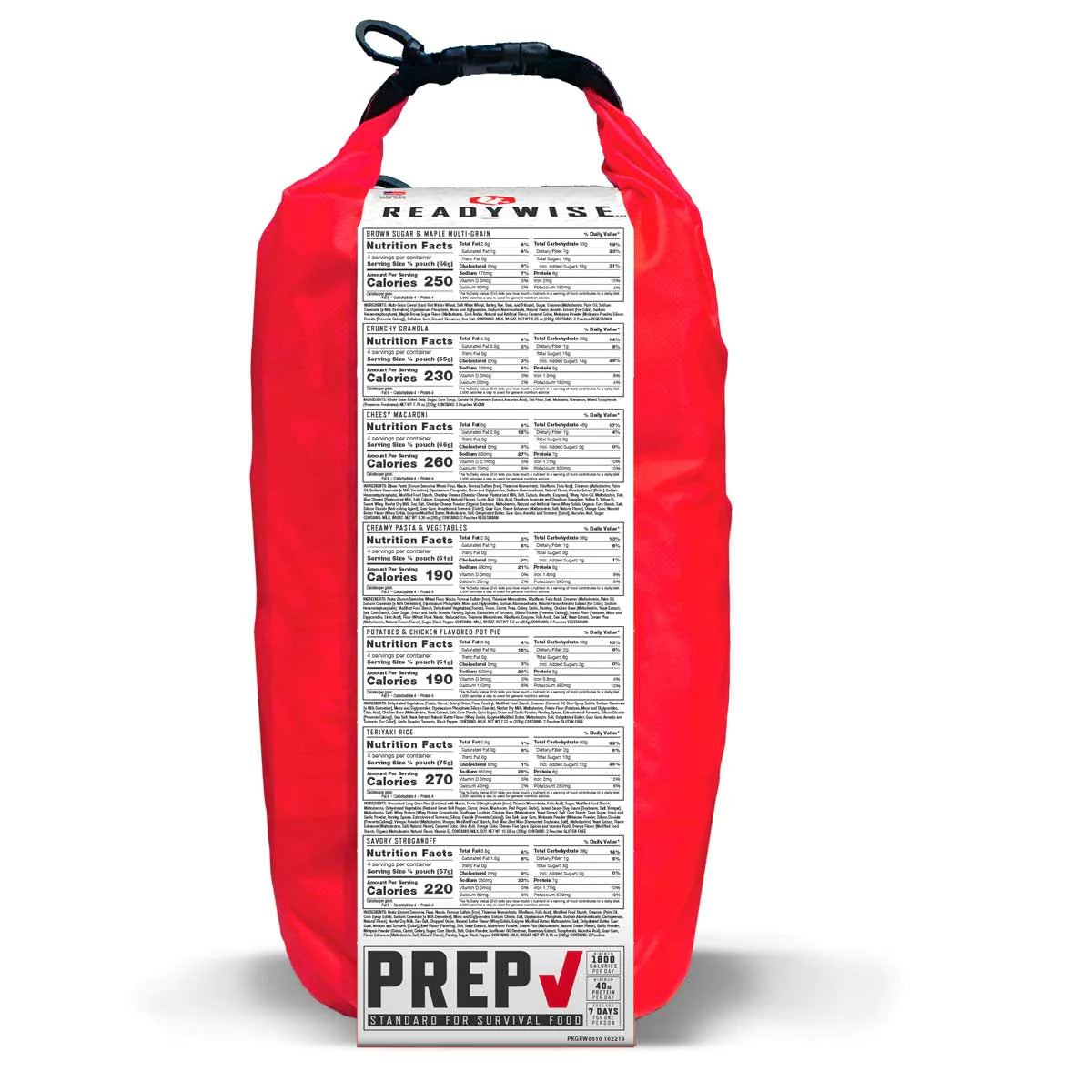 Sac d'urgence - 60 portions