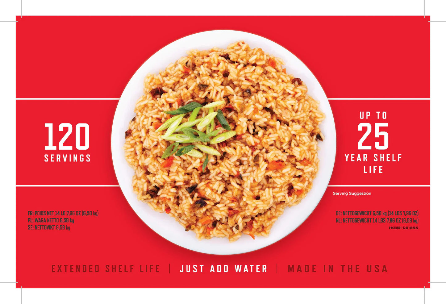 Seau Repas - 120 portions