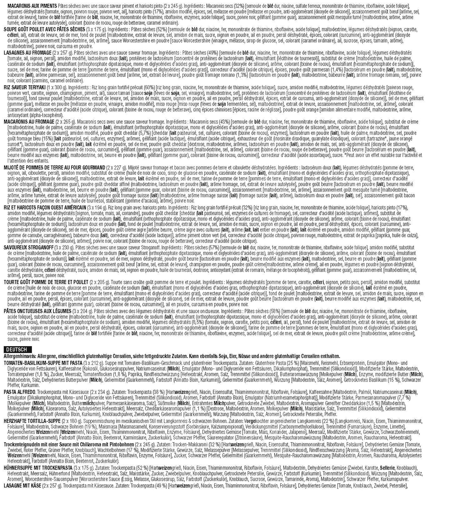 Seau Repas - 120 portions