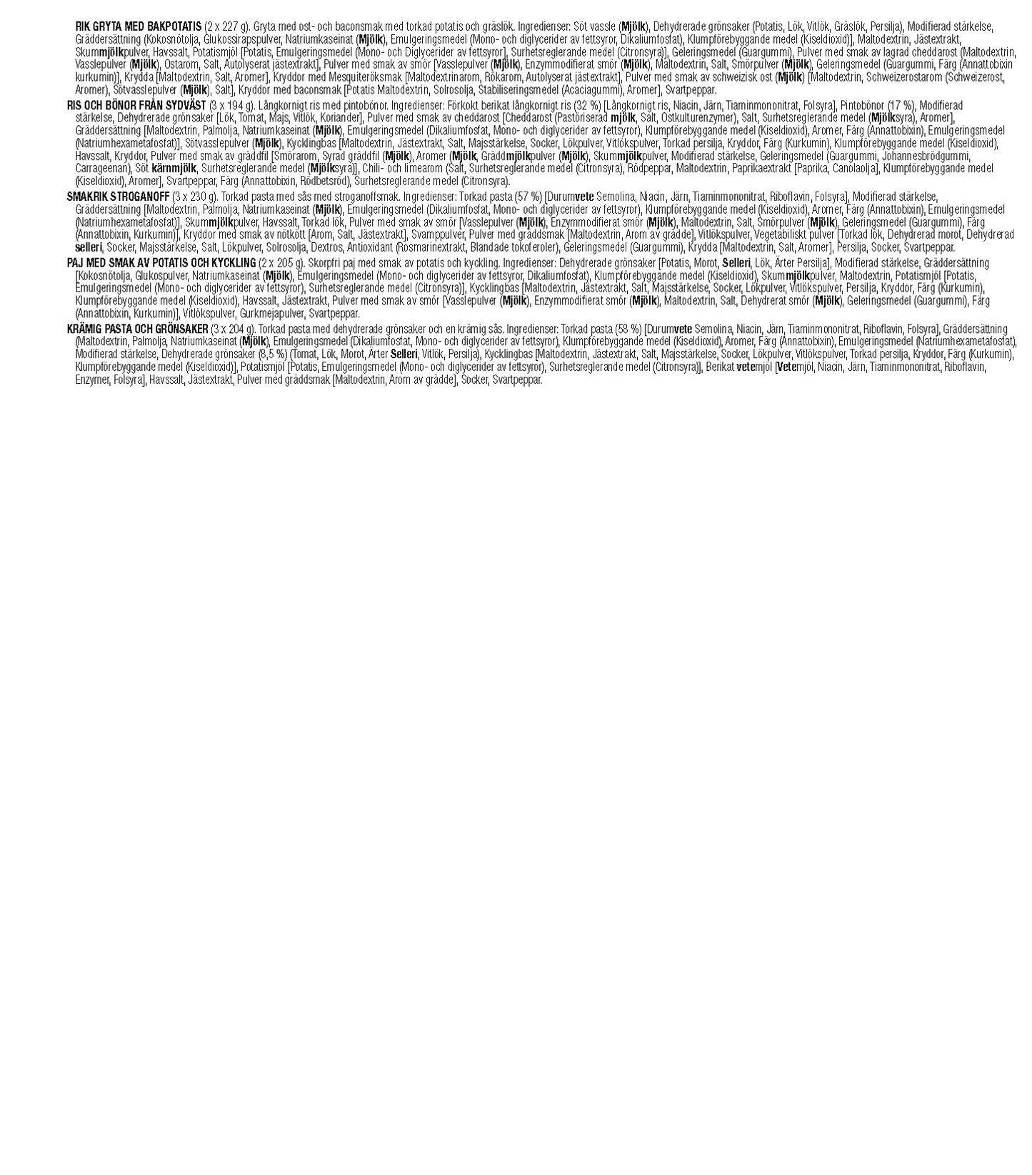 Seau Repas - 120 portions